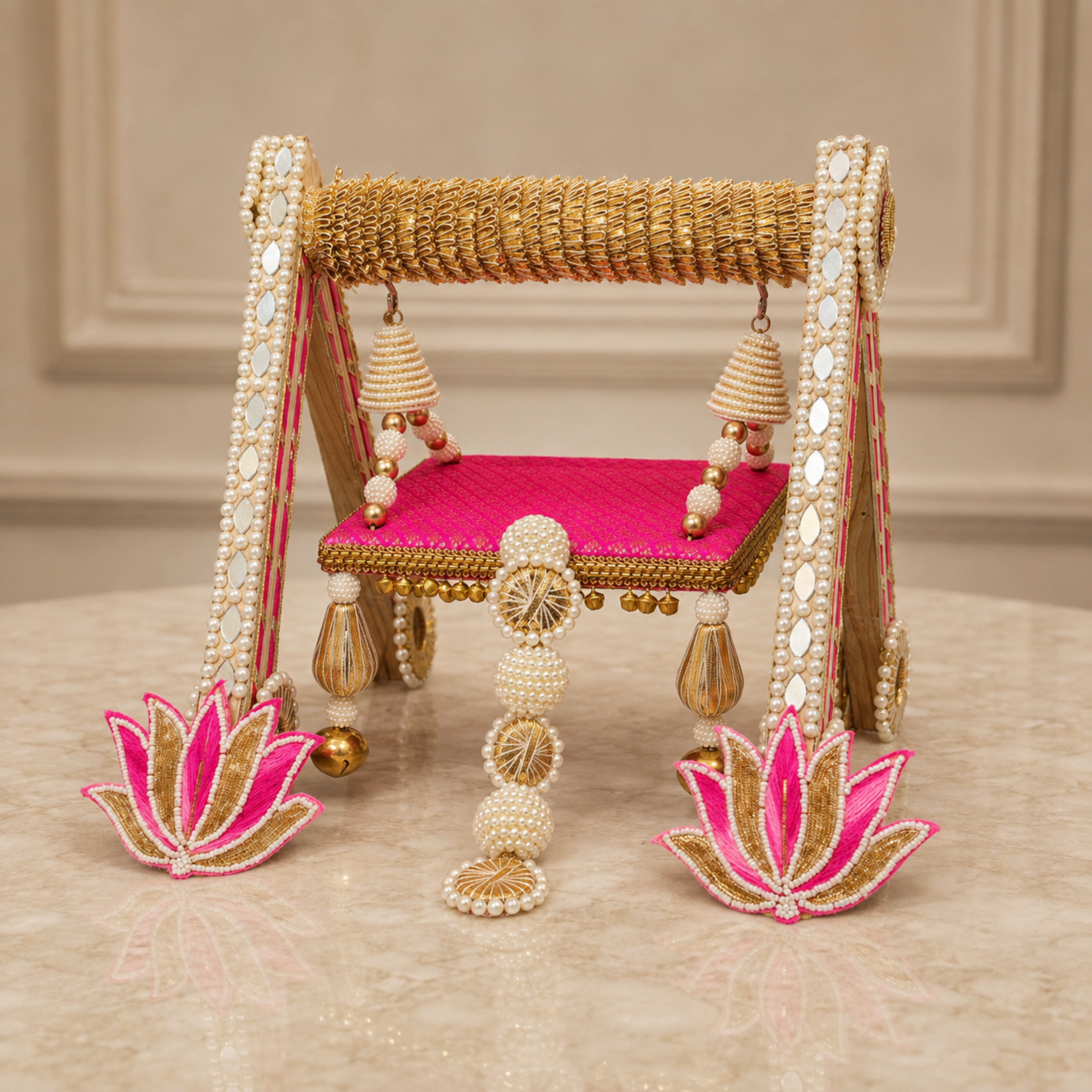Madhav Mahal Handcrafted Laddu Gopal Jhula